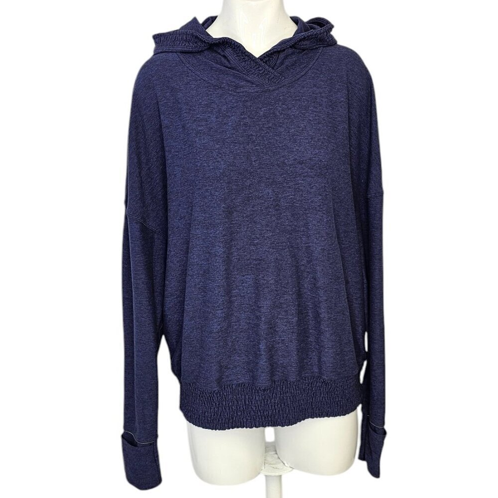 Lululemon Lead The Pack Hoodie Heathered Stony Grape / Black, Rulu, Size 8